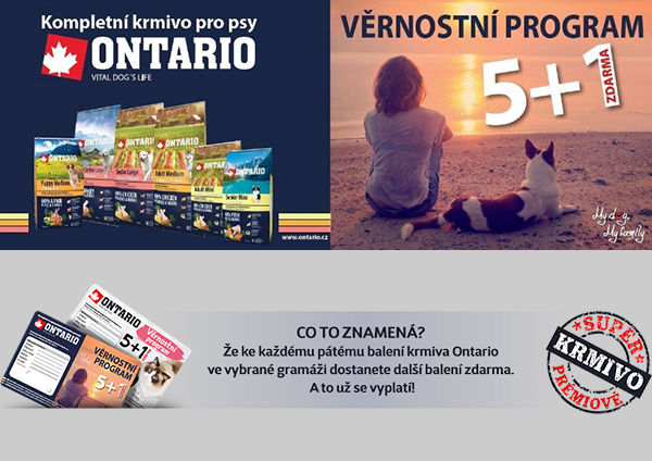 ONTARIO Věrnostní program 5 + 1 balení ZDARMA